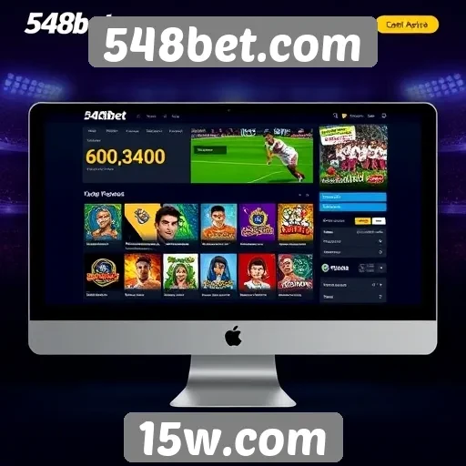 Interface e experiência do usuário no 548bet.com